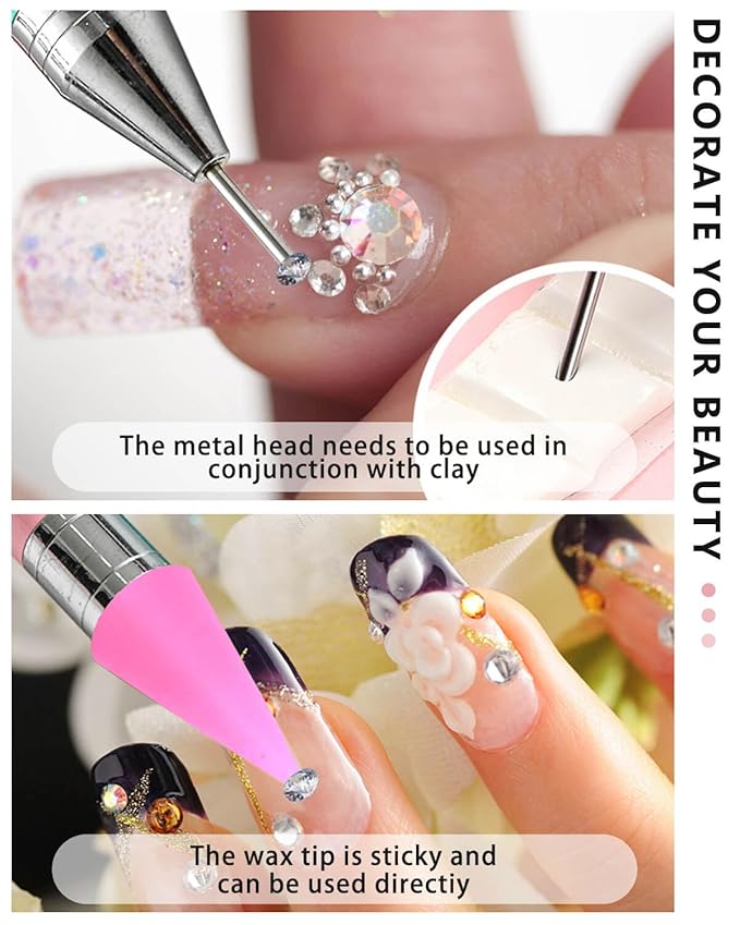 Rhinestone picker tool wax pencil