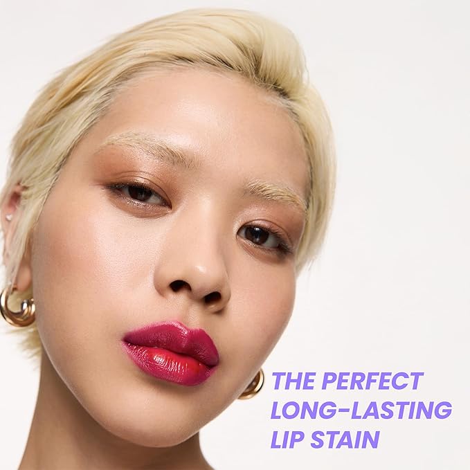 Wonderskin Wonder Blading Lip Stain Peel Off and Reveal Kit - Long Lasting, Waterproof Pink Lip Tint, Transfer Proof Natural Makeup Stain Kit (Neon Rose)