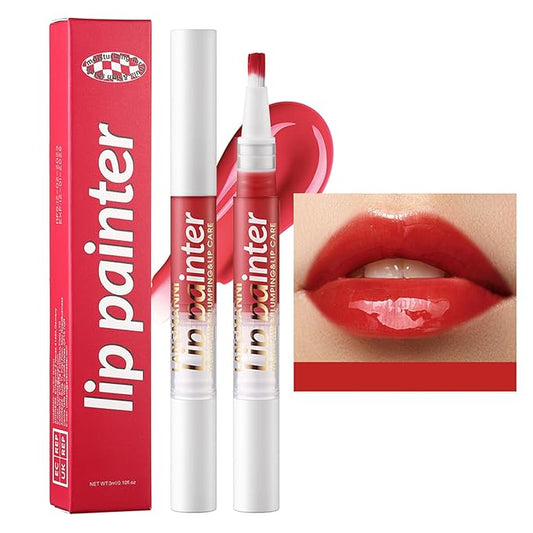 Hydrating Glow Lip Oil Gloss, High Pigment Red Lip