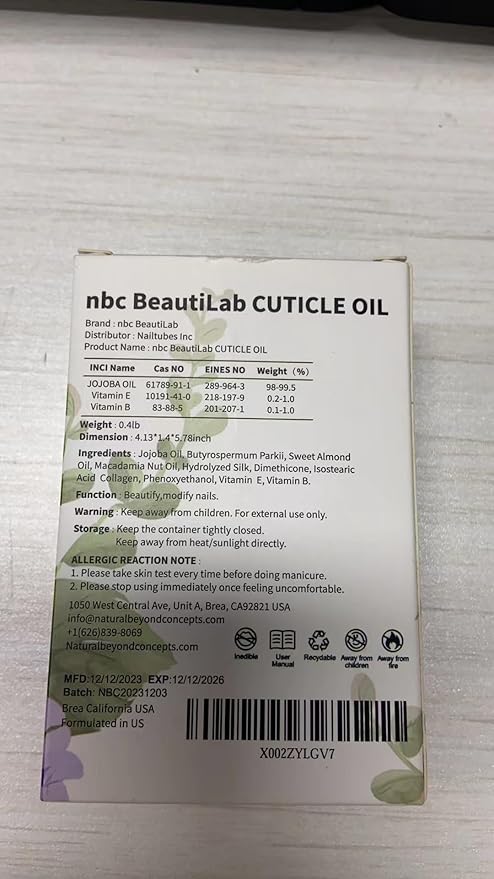 Nail Cuticle Oil, 2Pcs 30ml