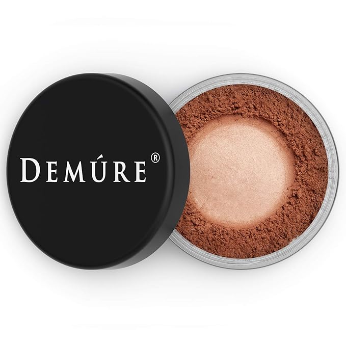 Demure Mineral Blush Makeup (Spiced Mocha), Loose Powder By Demure