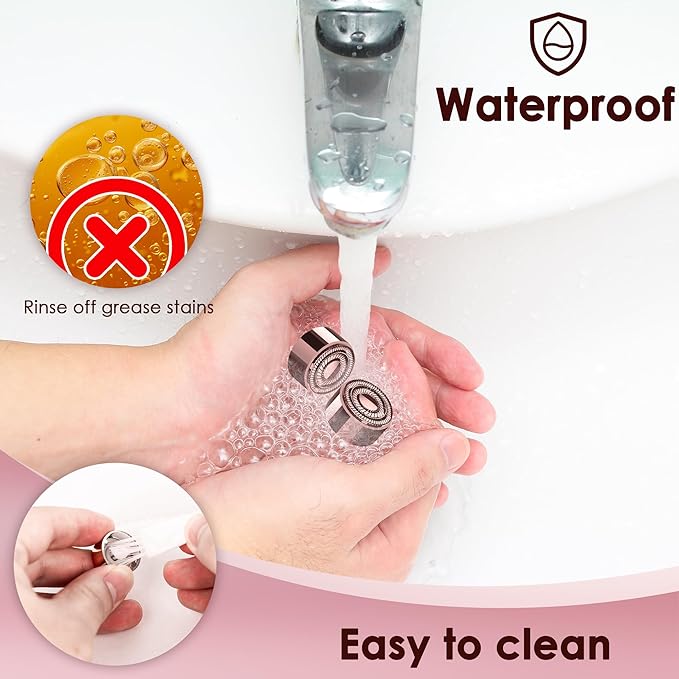 Gurelax Replacement Heads for Flawless Finishing Touch Facial Hair Remover, Gen 3 Replacement Blades for Women, New Version 18K Gold Replacement Blades Refill (2pcs)