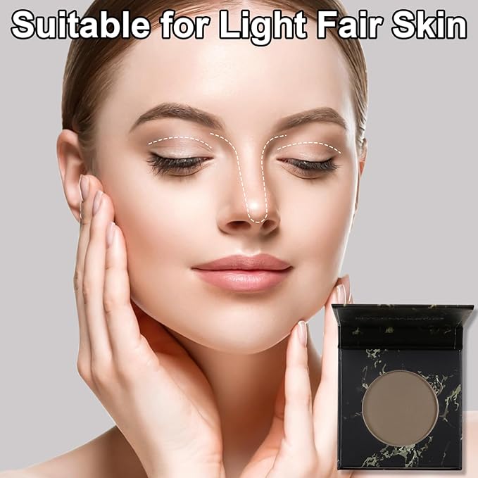 Matte Contour Palette, Face Sculpting Grey Contour Powder