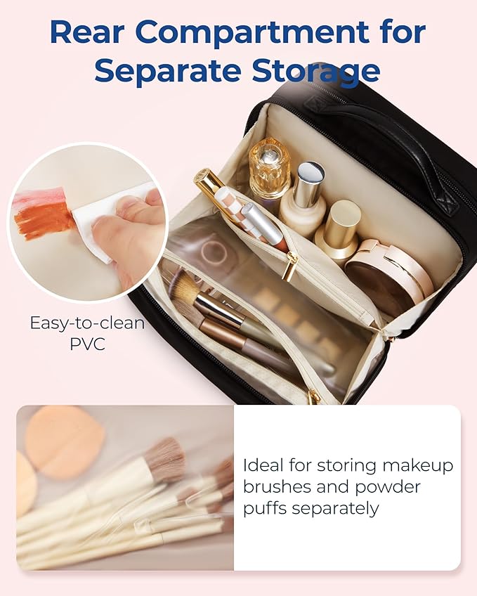 Bagsmart travel makeup bag large