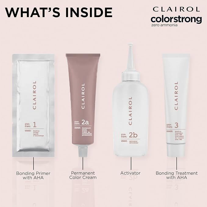 Clairol ColorStrong Permanent Zero Ammonia Hair Dye, 5.0 Medium Brown - Toscana Hair Color, Pack of 1