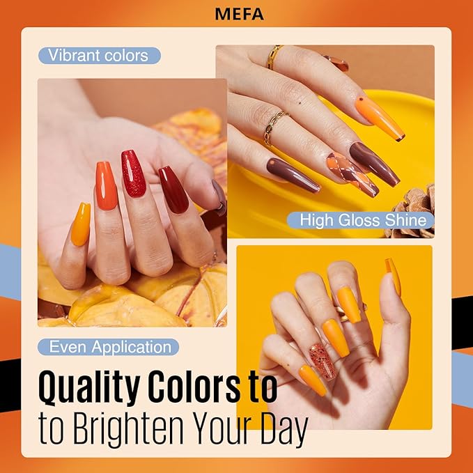 Mefa fall gel nail polish