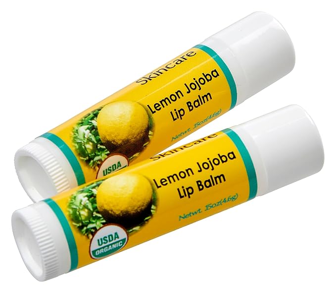 2-Pack Organic Lemon Lip Balm -