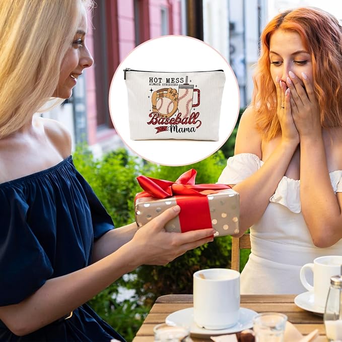 Baseball Gifts Mama Gifts Mom Gifts, Baseball Stuff Makeup Bag, Gifts for Mom Women Baseball Team Player Mam, Baseball Mama Cosmetic Bag, Baseball Coach Gifts Toiletry Bag Christmas Birthday Gifts