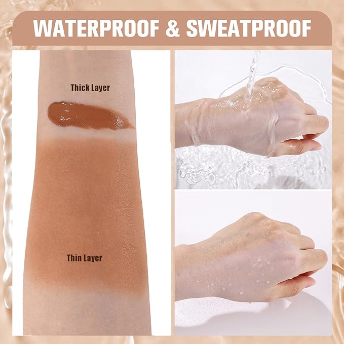 UCANBE Matte Liquid Foundation with Brush, Skincare Serum fl. oz.