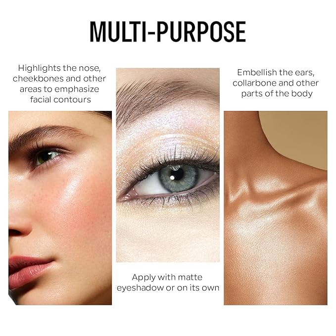 KYDA Liquid Highlighter, Natural Shimmer Tinted, Lasting Glossy