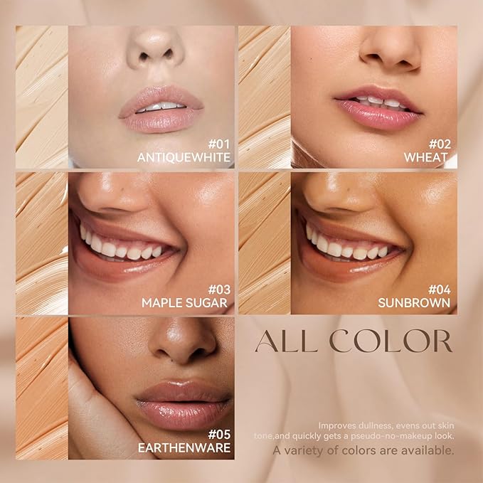 Liquid Foundation,Matte 3-in-iquid Foundation Lightweight, Hydrating CC Cream Cruelty-Free (03) 1 L