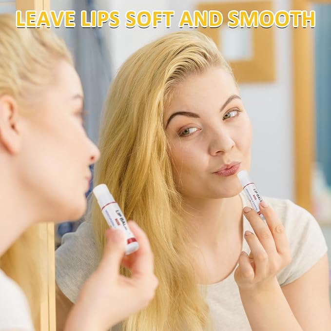 DMSKY 12 Pack Lip Balm, Natural