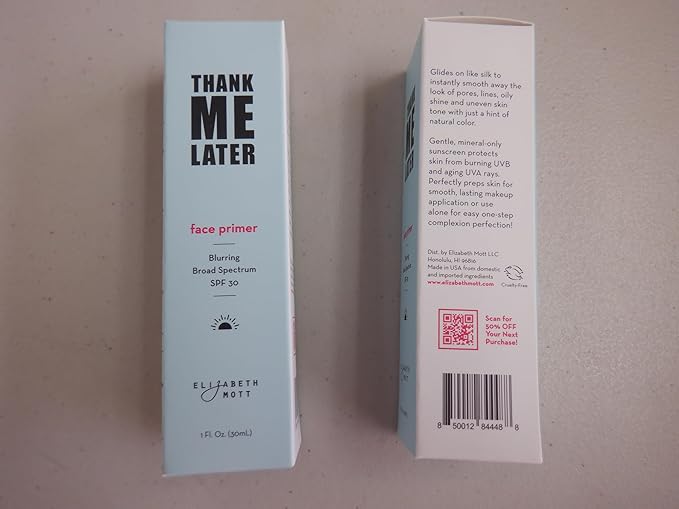 Elizabeth Mott Thank Me Later Blurring Face Primer Grip Formula, 30 g