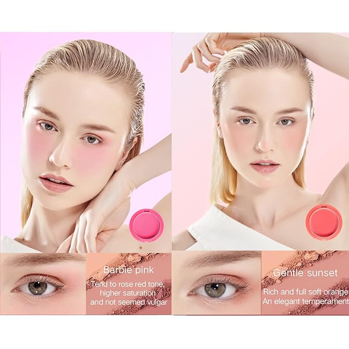 UCANBE 5 Colors Face Blusher Palette Waterproof Matte