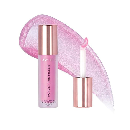 Forget the Filler Lip Plumping Line Smoothing Gloss - Daisette - Premium Volumizing Lip Gloss with Natural Ingredients Designed to Plump, Firm, and Hydrate Lips 0.11 oz