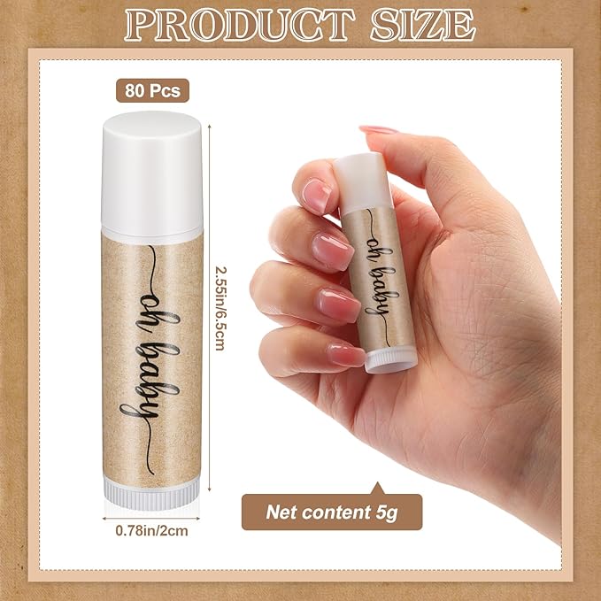 80 Pcs Lip Balm Bulk Baby
