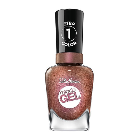 Sally Hansen Miracle Gel™, Shell Party, Long Lasting, Gel-Like Formula, No UV Lamp Needed, Brown Nail Polish