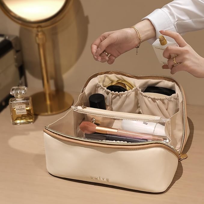 Prite travel cosmetic bag makeup