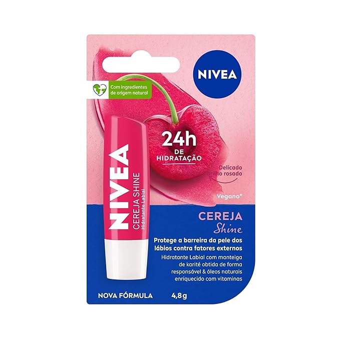 NIVEA Cherry Shine Lip Moisturizer Deep