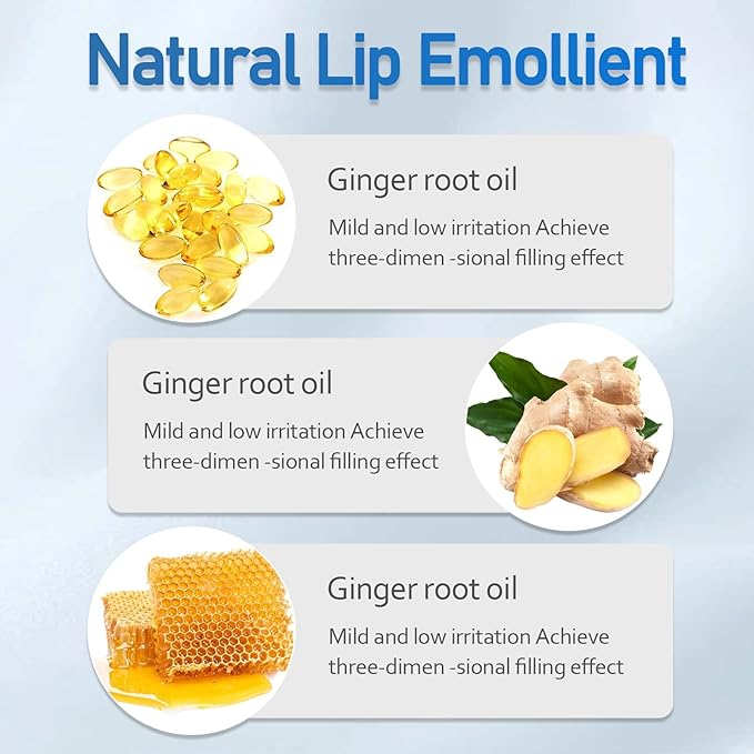 Ginger Lip Mask Magical Lip Plumper, Lines