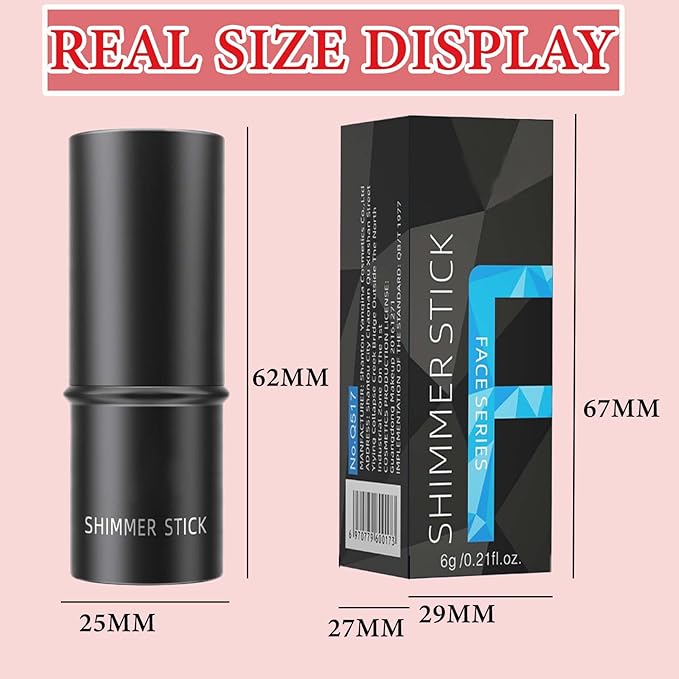 Cream Contour Blush Stick,Long Lasting Waterproof Blush Stick Women（Rose Red）