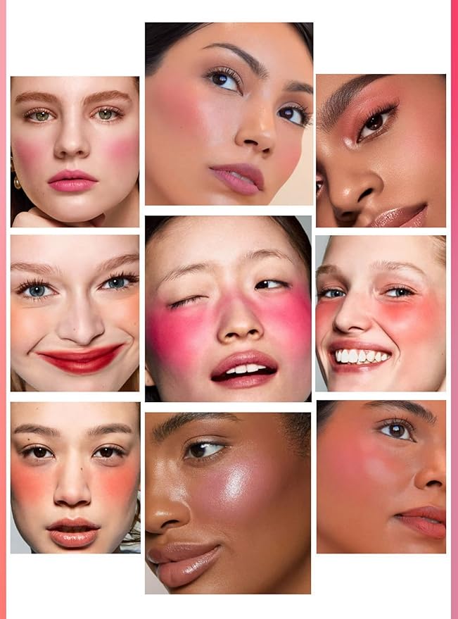 MAEPEOR Matte Face Blush 8 Colors Lightweight Natural (Color 01)