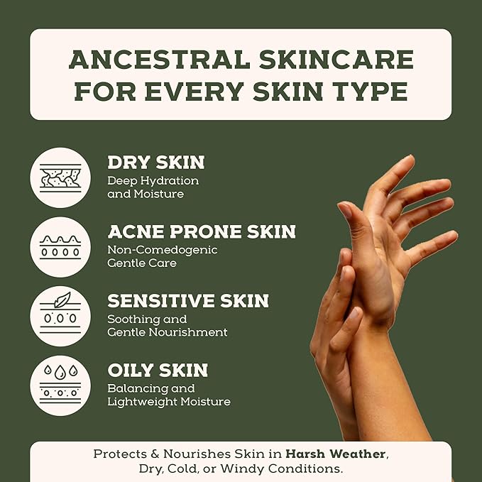 Beef Tallow for Skin - Beef Tallow For Face - Tallow Face Moisturizer - Beef Tallow Moisturizer - Tallow Balm - Grass Fed Beef Tallow For Skin - Tallow Face Cream Lotion (5.0, Herbal-Rose)