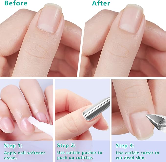 Cuticle trimmer with cuticle pusher