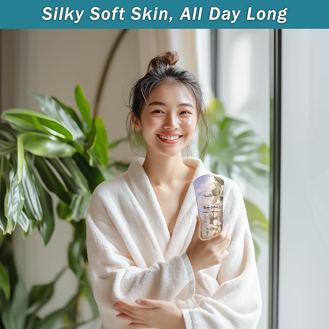 Spa Gift Baskets For Women - Luxury Bath Set With Jasmine & Lavender - Spa Kit Includes Body Wash, Bubble Bath, Lotion, Bath Salts, Body Scrub, Body Spray, Shower Puff, and Towel