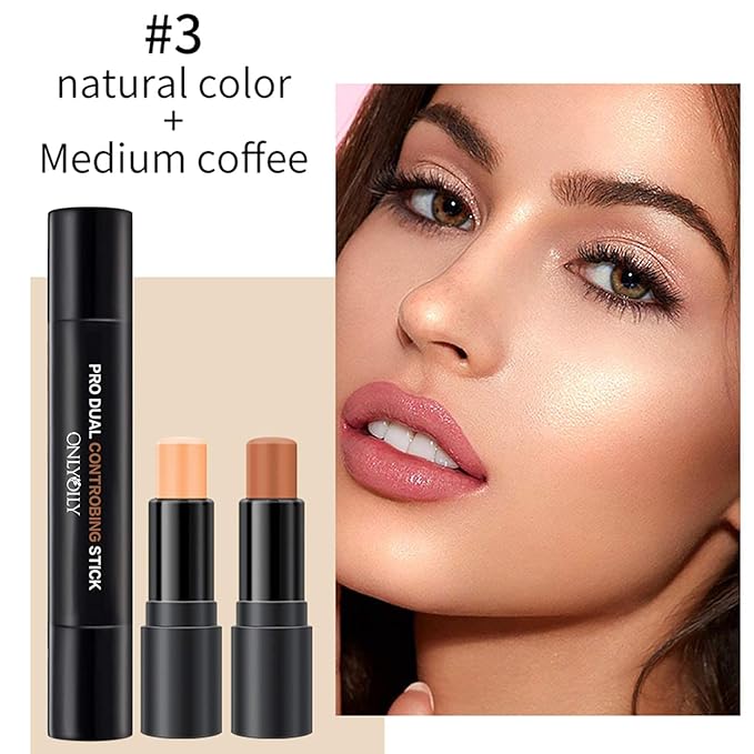 Double-End Contour Highlighter Stick Contour Stick, Face Highlighter,