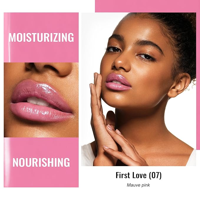 Oulac Moisture Shine Lipsticks Set - Red Orange Purple 3Pcs | Ultra Hydrating Juicy & Glossy, Soild Lip Gloss, Lightweight Smooth, Natural Look Best for Dry, Cracked and Chapped Lips, Vegan (05+06+07)