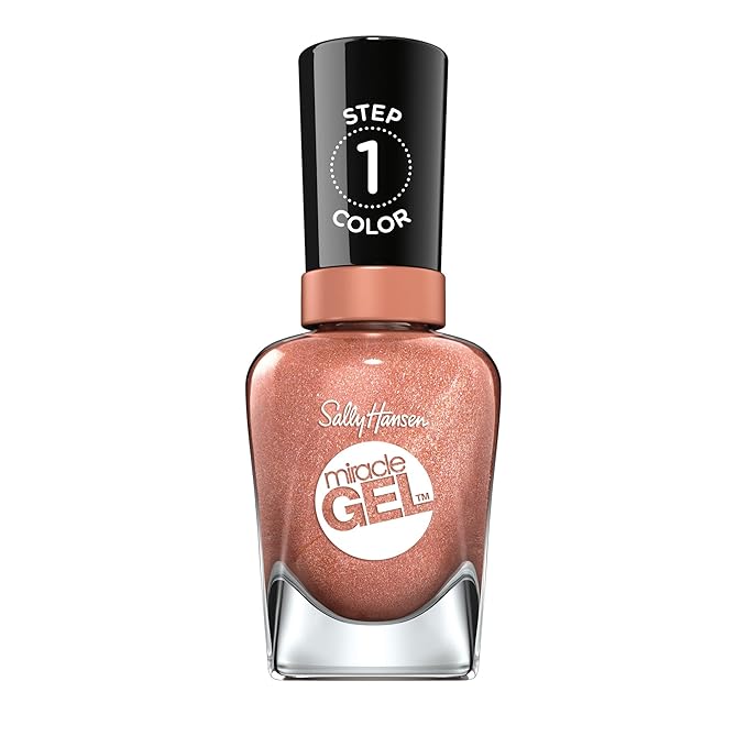 Sally Hansen Miracle Gel™, Terra-Coppa, Long Lasting, Gel-Like Formula, No UV Lamp Needed, Orange Nail Polish