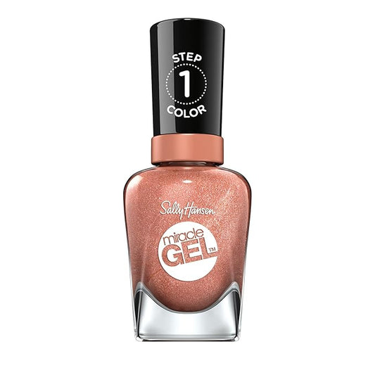 Sally Hansen Miracle Gel™, Terra-Coppa, Long Lasting, Gel-Like Formula, No UV Lamp Needed, Orange Nail Polish