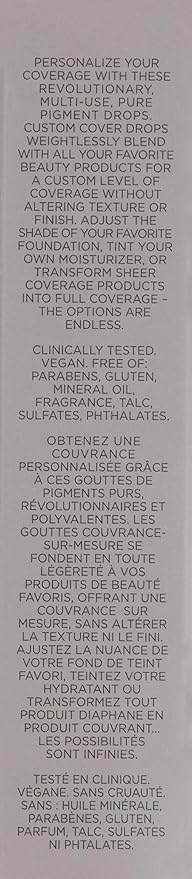 COVER FX Custom Cover Drops, Multi-Use Shade-Adjusting Liquid Deep 3