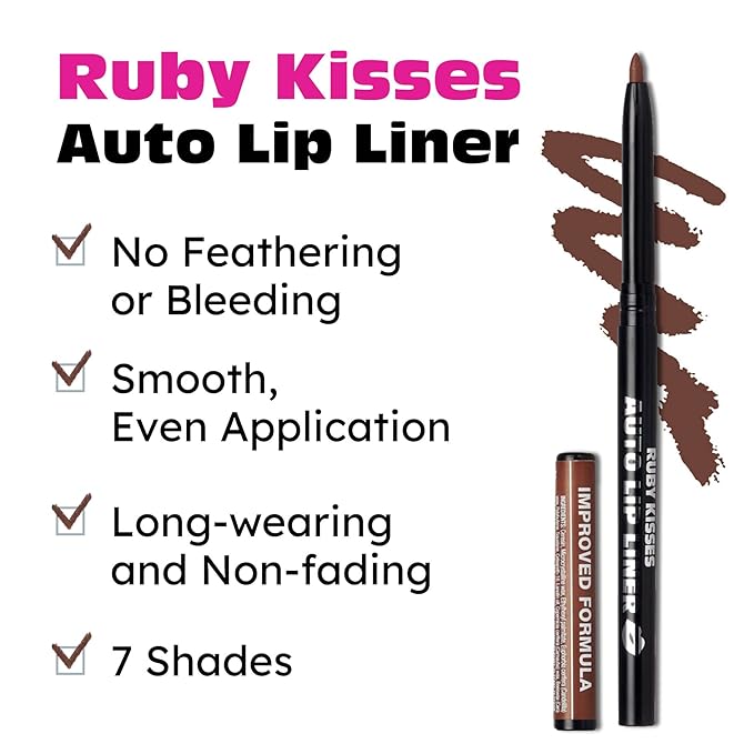Ruby Kisses Auto Lip Liner (Brown)