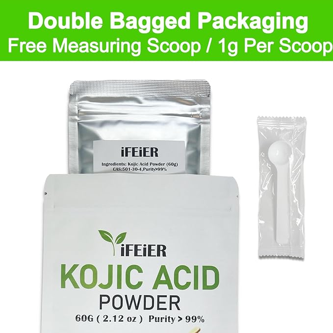 Pure Kojic Acid Powder 60g(2.12oz) for Skincare Products 60g