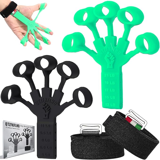 Grip Strength Trainer/Forearm Strengthener 2PCS Upgraded Rehabilitation/10 Resistance