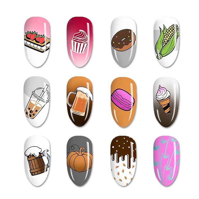 Fall nail stamping plate thanksgiving