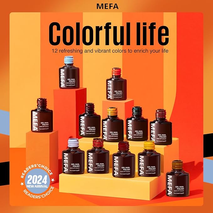 Mefa fall gel nail polish