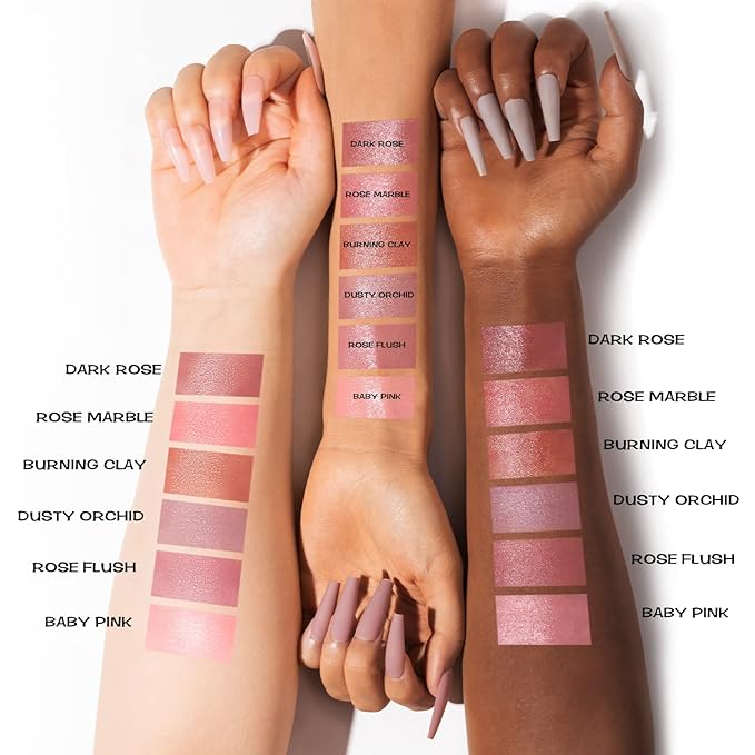 FOCALLURE Cream Blush Makeup,Buildable Blush Stick for Cheeks,Matte Stick,BURNING CLAY