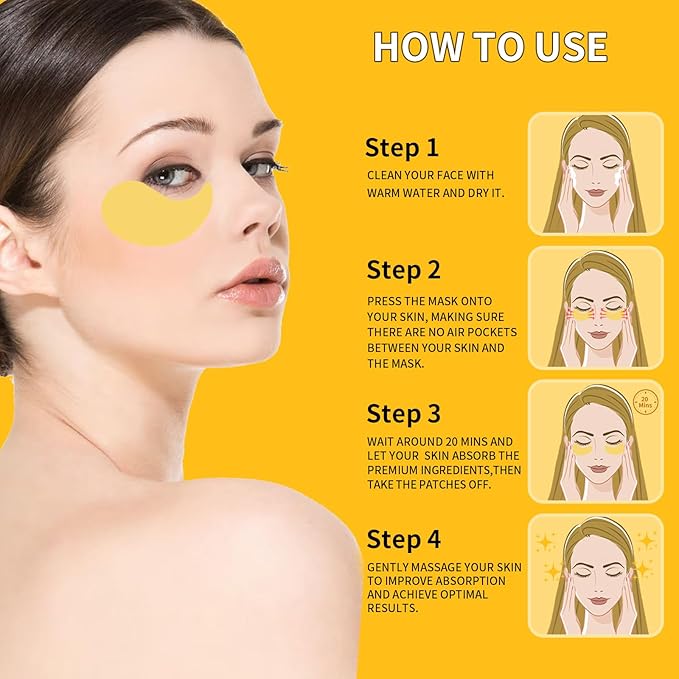 24k gold eye masks for