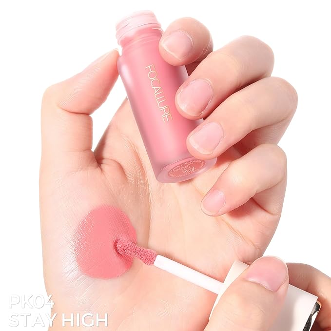 FOCALLURE Silky Cream Liquid Blush,Leaving a Matte Dewy