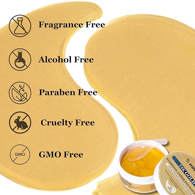 24k gold under eye patches