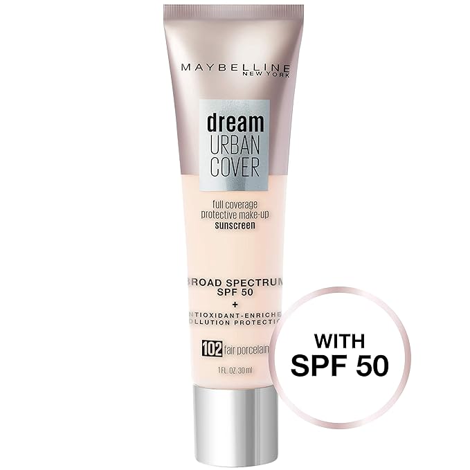 Maybelline Dream Urban Cover Flawless Coverage Foundation Makeup,