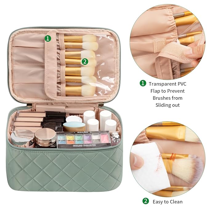 Ocheal makeup bag, portable cosmetic