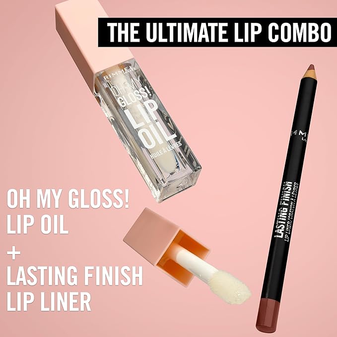 Rimmel Lasting Finish 8HR Soft Lip Liner Pencil - Vibrant, Blendable Formula to Lock Lipstick in Place for 8 Hours - 850 Underground, .04oz