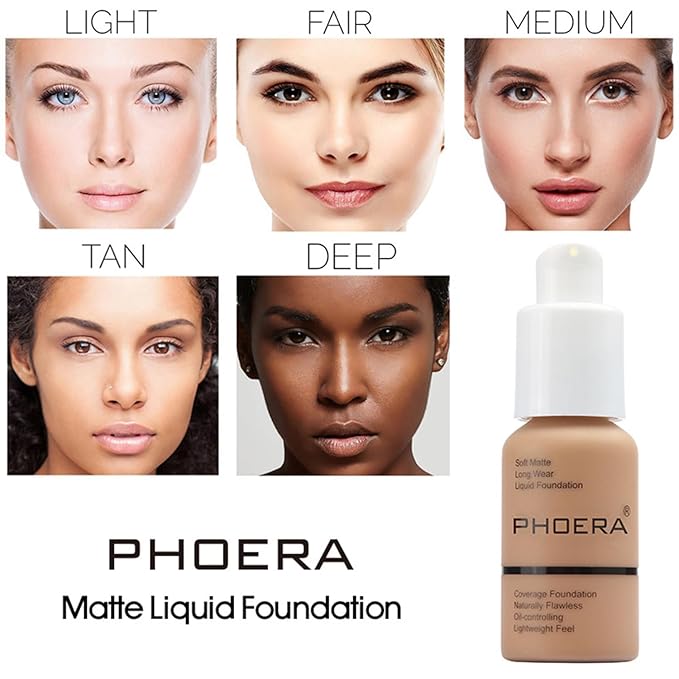 2 Pack PHOERA Foundation Sand 105 and Face