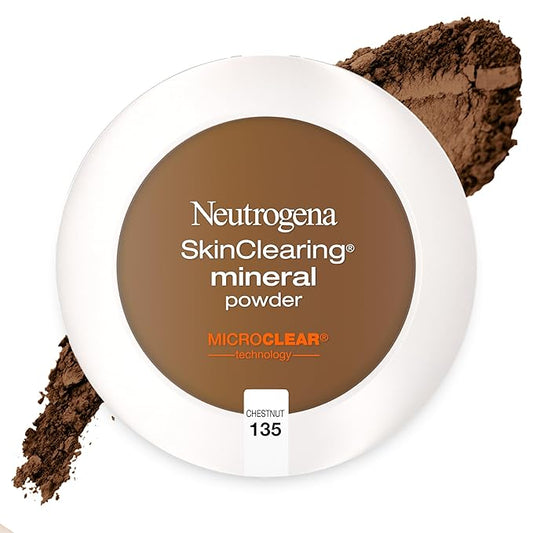 Neutrogena SkinClearing Mineral Acne-Concealing Pressed Powder Compact, Shine-Free 38 oz