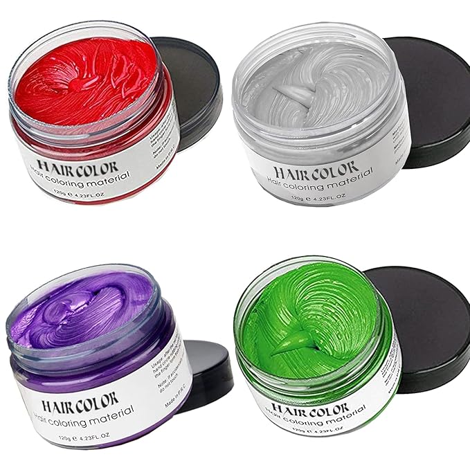 Green Puprle Red Gray Temporary