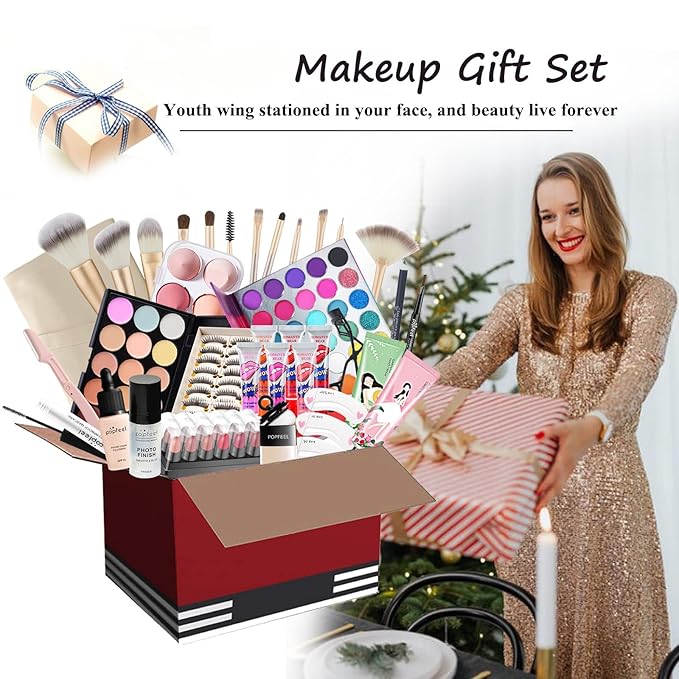All-in-one Holiday Makeup Gift Set | Full Makeup